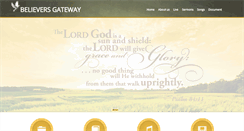 Desktop Screenshot of believersgateway.com