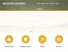Tablet Screenshot of believersgateway.com
